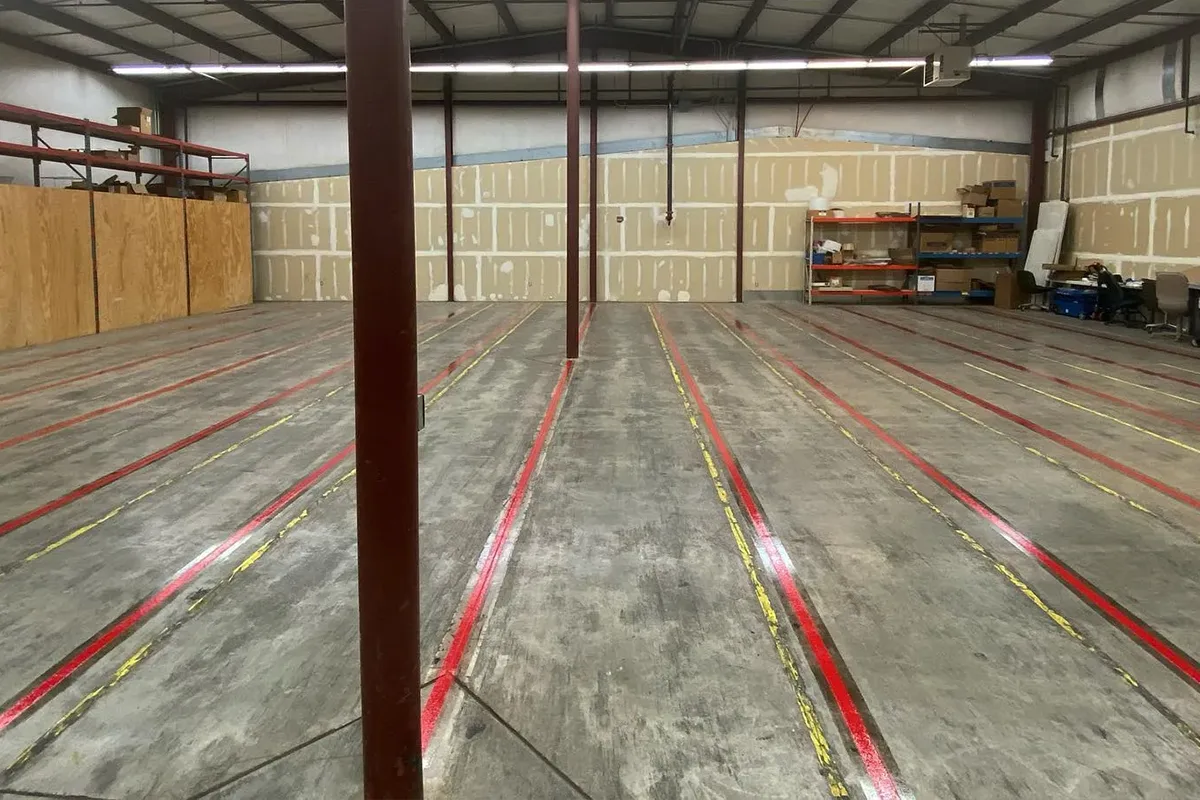 Warehouse Aisle Striping