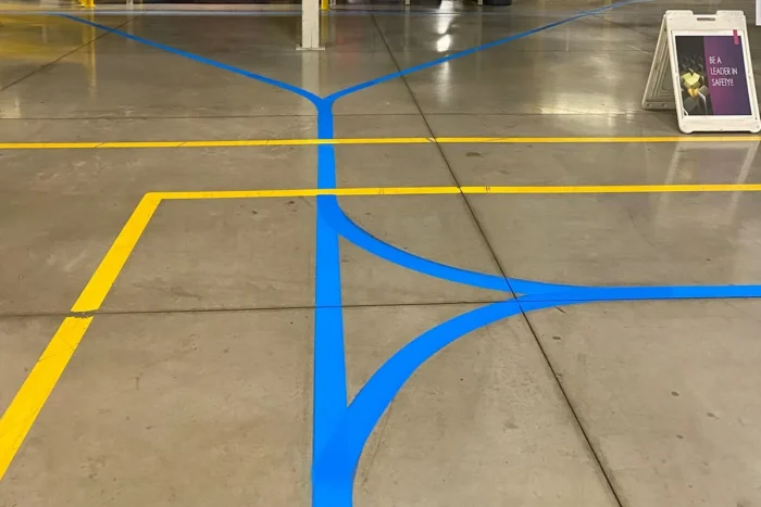 Warehouse Traffic Lane Striping Warehouse Traffic Lane Striping