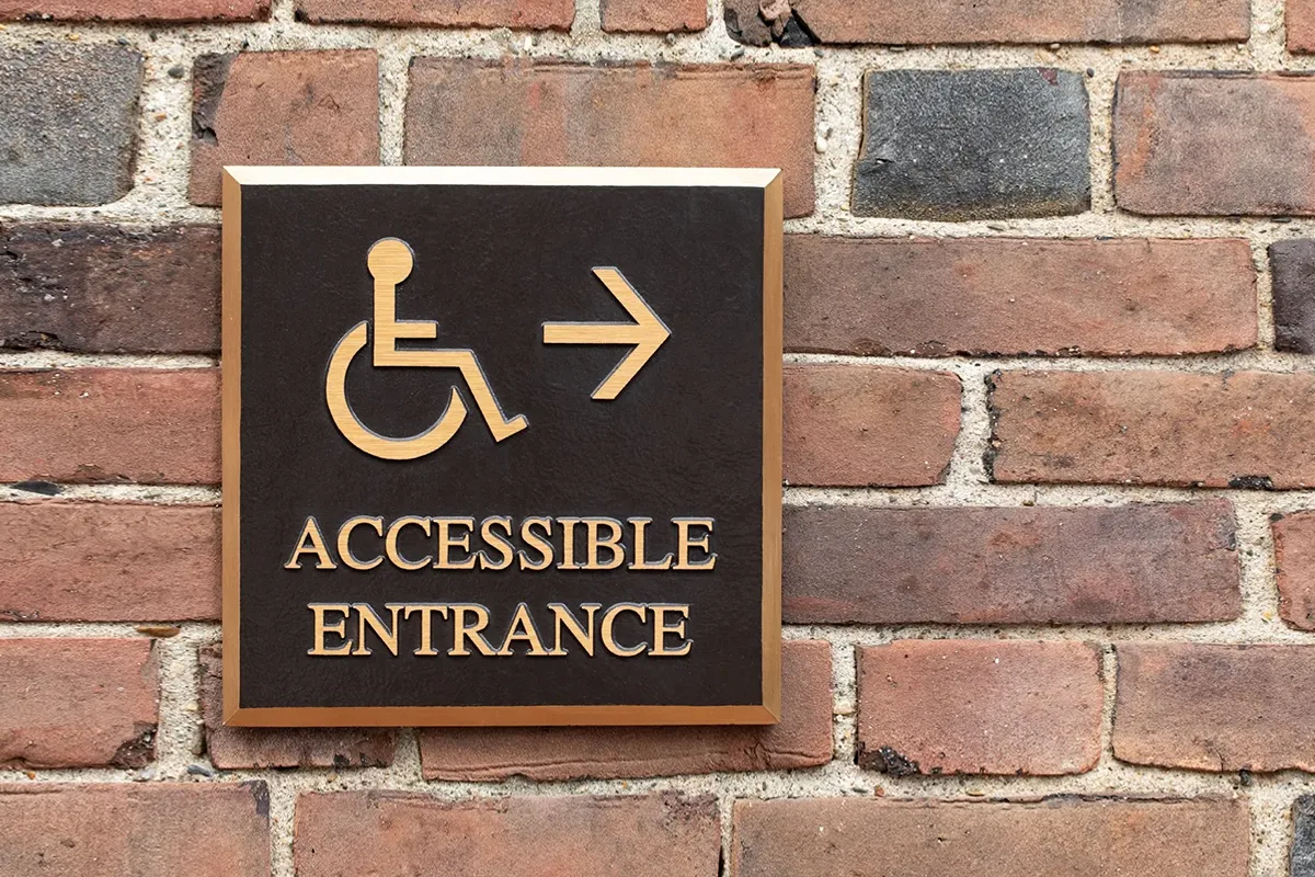 Wheel Chair Accessibility Signage